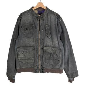 Vintage Y2k Syn Jeans Dystopian Utility Jacket Size 2XL